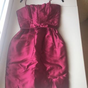 Silk hot pink dress!